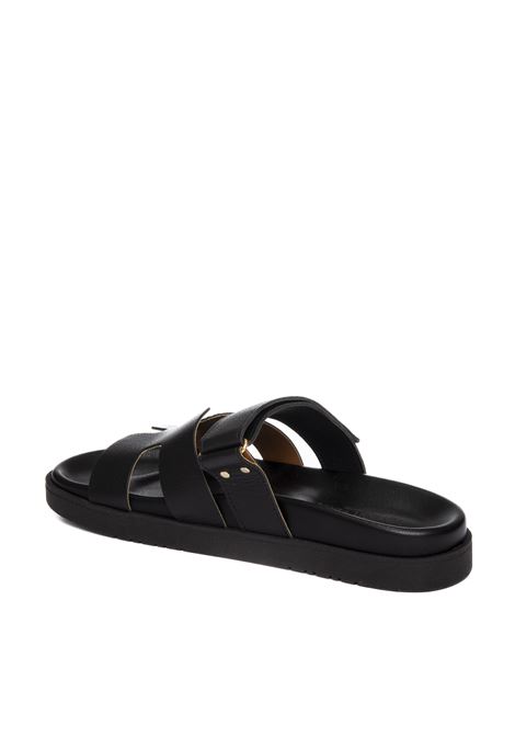 Black paris sandal VINCENT VEGA | PARISVIT-NERO